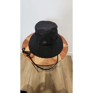 Adidas Victory III Bucket Hat - Black - Wide Brim Hiking/Fishing Sun Hat